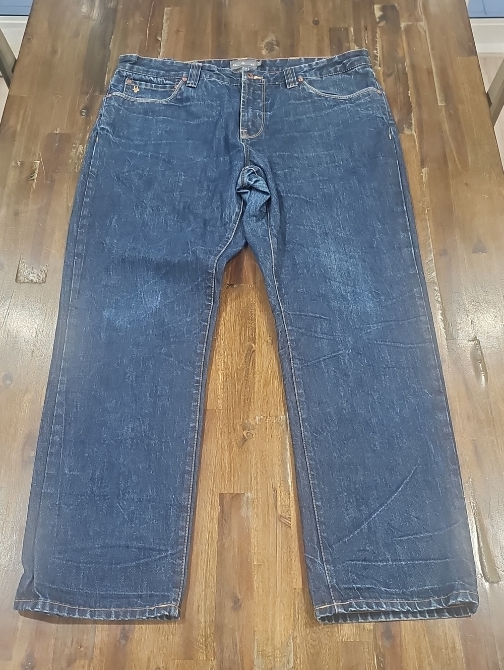LL Bean Signature Men's Straight-Leg Dark Blue 13 oz Cone Mills Denim Jeans